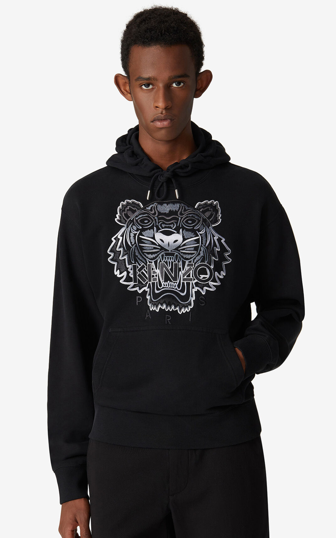 Sweat A Capuche Kenzo Tiger Homme Noir | MDUX-19608